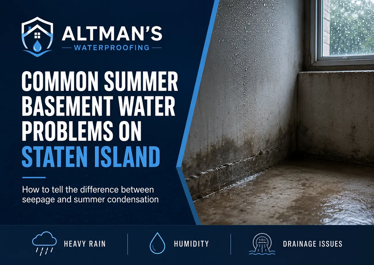 Basement waterproofing Staten Island