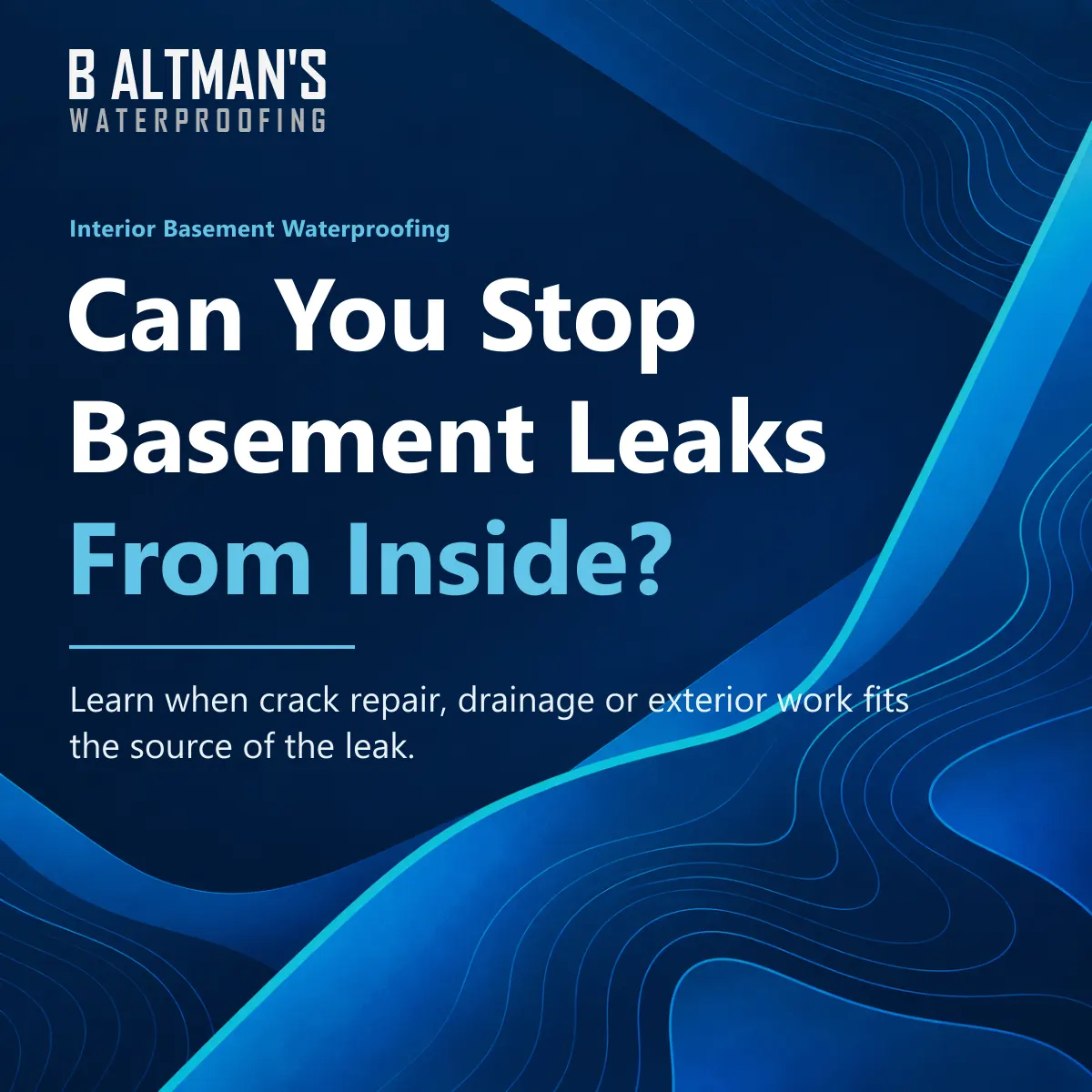 Basement waterproofing Staten Island